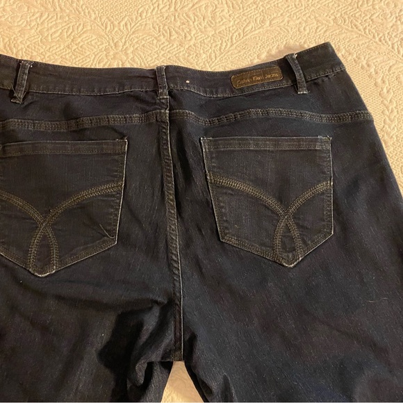 Calvin Klein Women's Blue Jeans Wide Leg Sz 32 / 14 - Picture 3 of 3